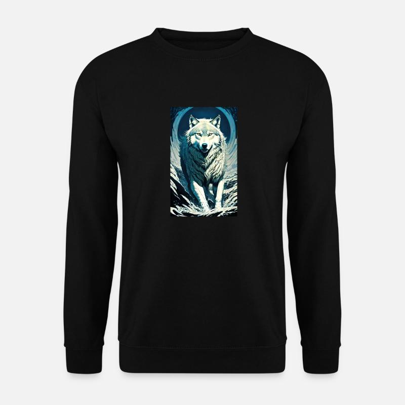 Wolf | Predator | Dog | Mystical - Unisex Sweatshirt - black