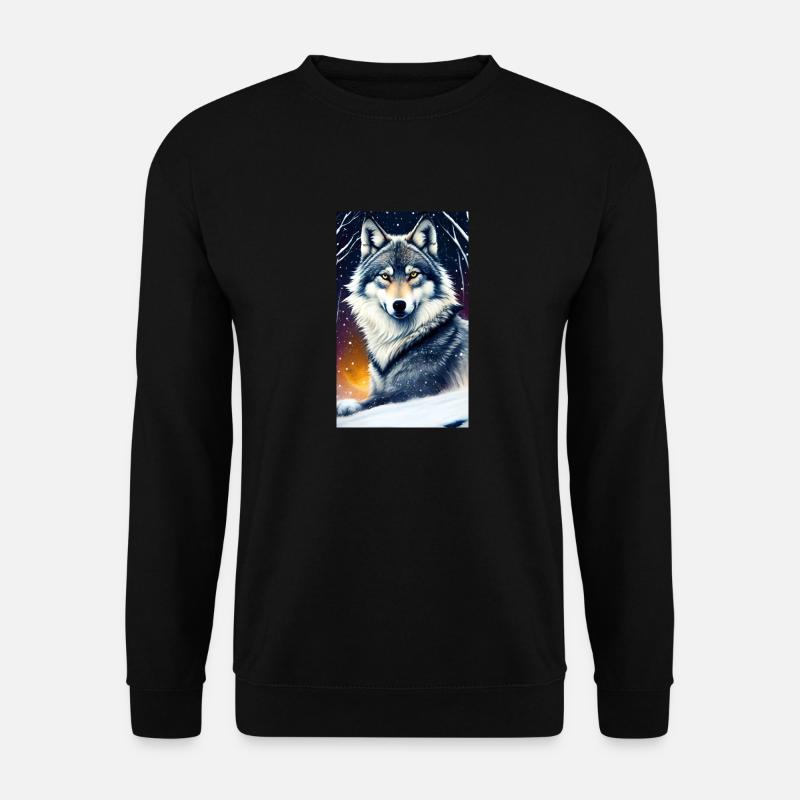 Wolf | Predator | Dog | Mystical - Unisex Sweatshirt - black