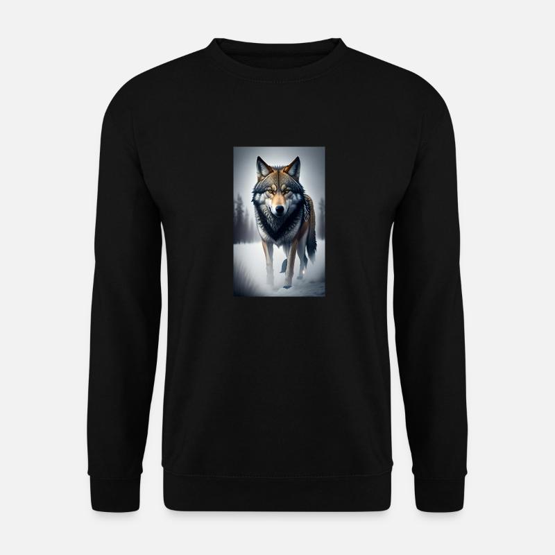 Wolf | Predator | Dog | Mystical - Unisex Sweatshirt - black