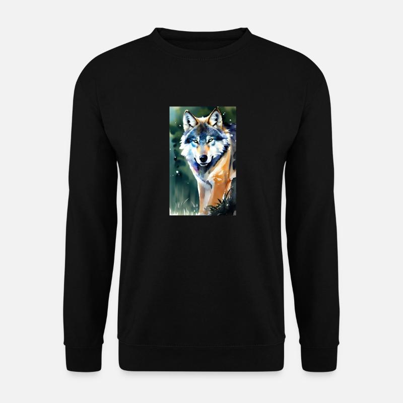 Wolf | Predator | Dog | Mystical - Unisex Sweatshirt - black