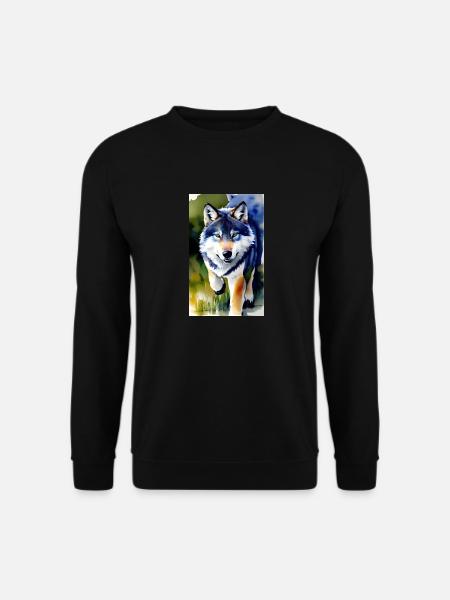 Wolf | Predator | Dog | Mystical - Unisex Sweatshirt - black
