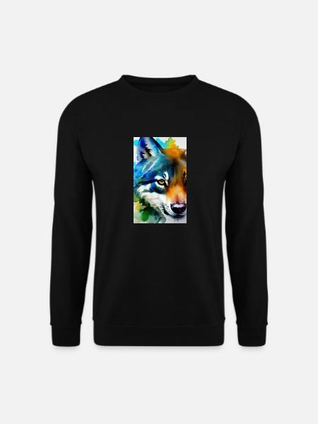 Wolf | Predator | Dog | Mystical - Unisex Sweatshirt - black
