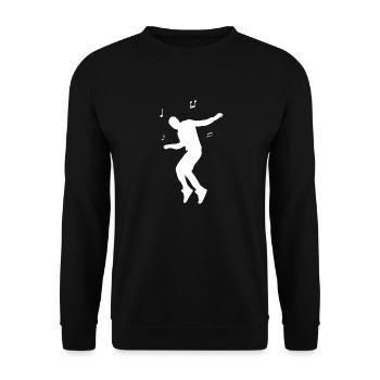 Dancing Dance Music - Unisex Sweatshirt - black - Front - Alina (178cm) & Michal (187cm)