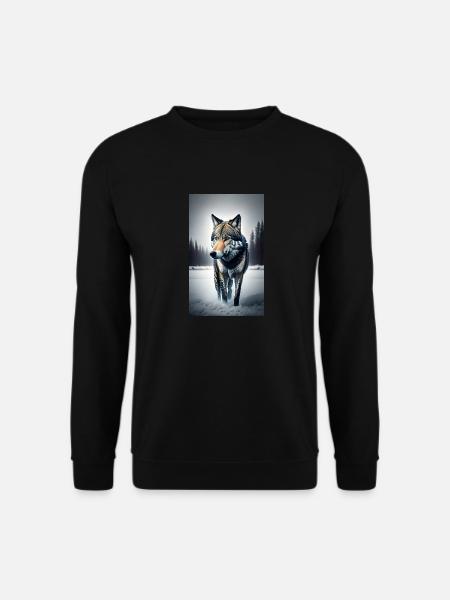 Wolf | Predator | Dog | Mystical - Unisex Sweatshirt - black