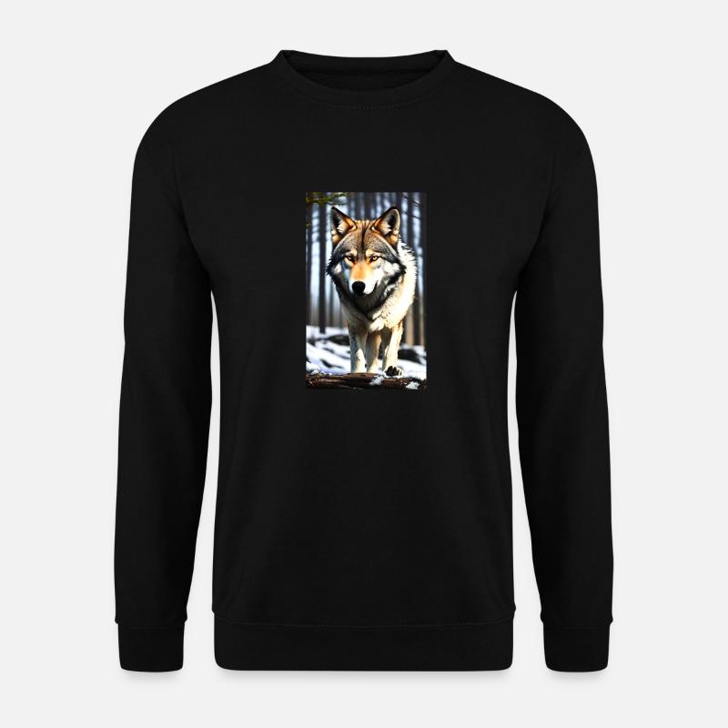 Wolf | Predator | Dog | Mystical - Unisex Sweatshirt - black