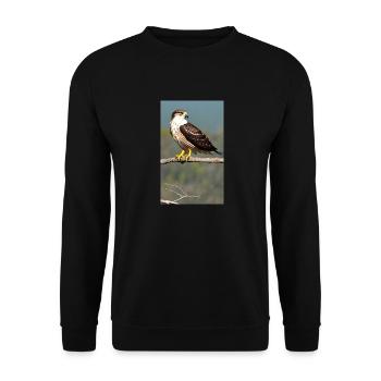 Aigle | Oiseaux | Liberté | Animaux - Sweat-shirt Unisexe - noir - Devant - Alina (178cm) & Michal (187cm)