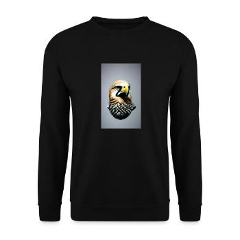 Aigle | Oiseaux | Liberté | Animaux - Sweat-shirt Unisexe - noir - Devant - Alina (178cm) & Michal (187cm)