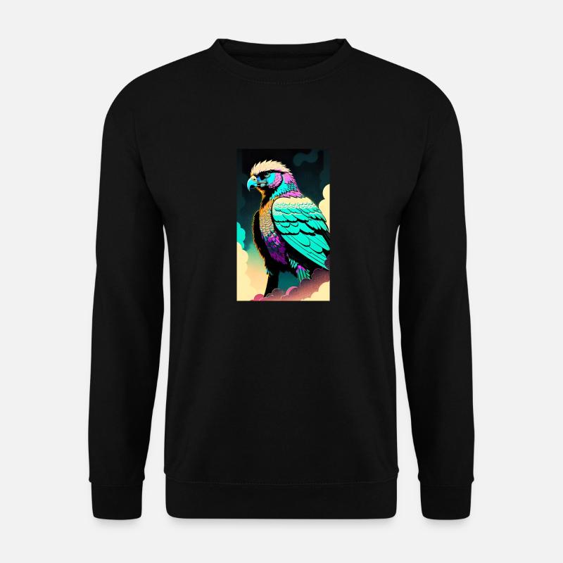 Adler | Vogel | Freiheit | Tiere - Unisex Pullover - Schwarz