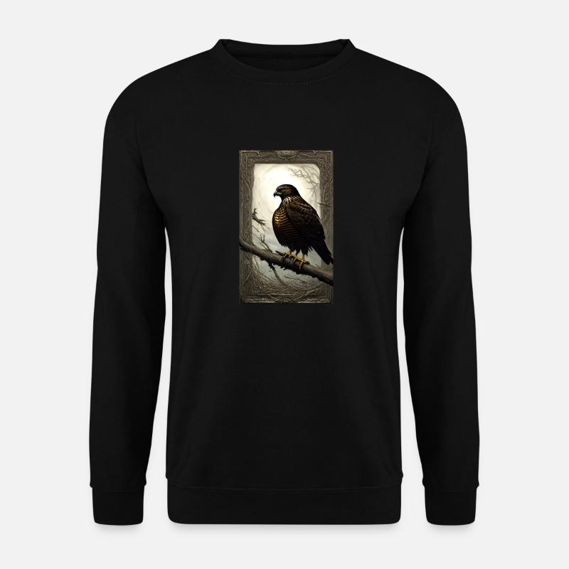 Adler | Vogel | Freiheit | Tiere - Unisex Pullover - Schwarz