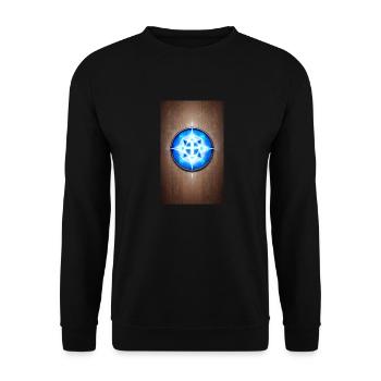 Mystical symbol | mysterious | Symbol - Unisex Sweatshirt - black - Front - Alina (178cm) & Michal (187cm)