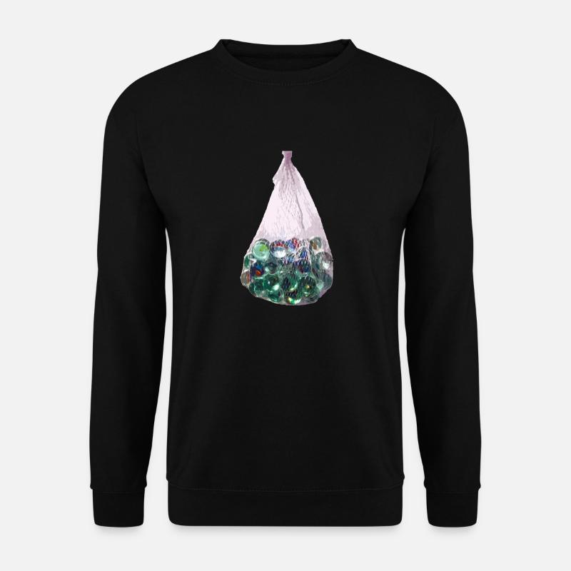 Der Sack mit Murmeln - Unisex Pullover - Schwarz