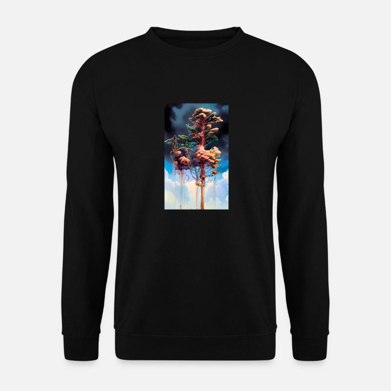 Spacetrees - Unisex Pullover - Schwarz