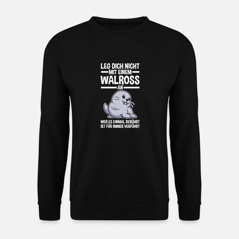 Walross - Unisex Pullover - Schwarz
