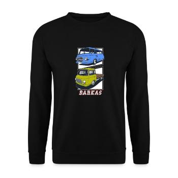 barkas B1000 Plate-forme de bus - Sweat-shirt Unisexe - noir - Devant - Alina (178cm) & Michal (187cm)