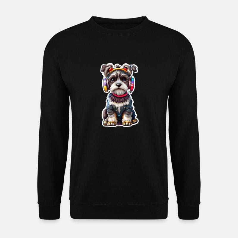 Cooler chilliger Hund - Unisex Pullover - Schwarz