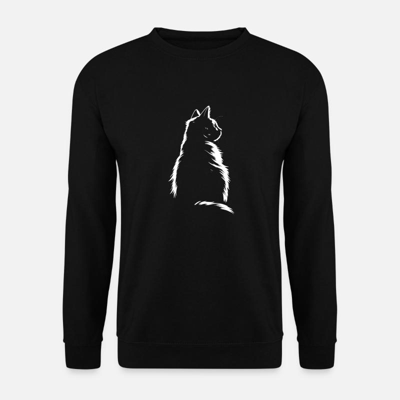 Chat, Motif De Chat - Sweat-shirt Unisexe - noir