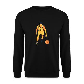 B-Baller Basketball - Unisex Sweatshirt - black - Front - Alina (178cm) & Michal (187cm)