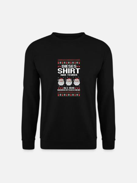 Weihnachtsmann Weihnachtsfest Ugly Christmas - Unisex Pullover - Schwarz