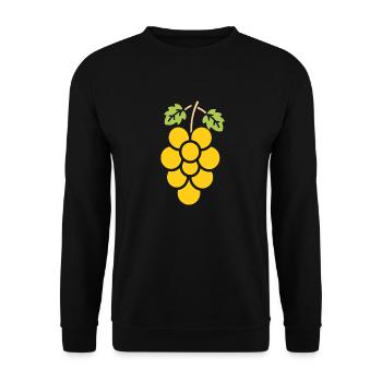 Weintraube - Unisex Pullover - Schwarz - Vorne - Alina (178cm) & Michal (187cm)