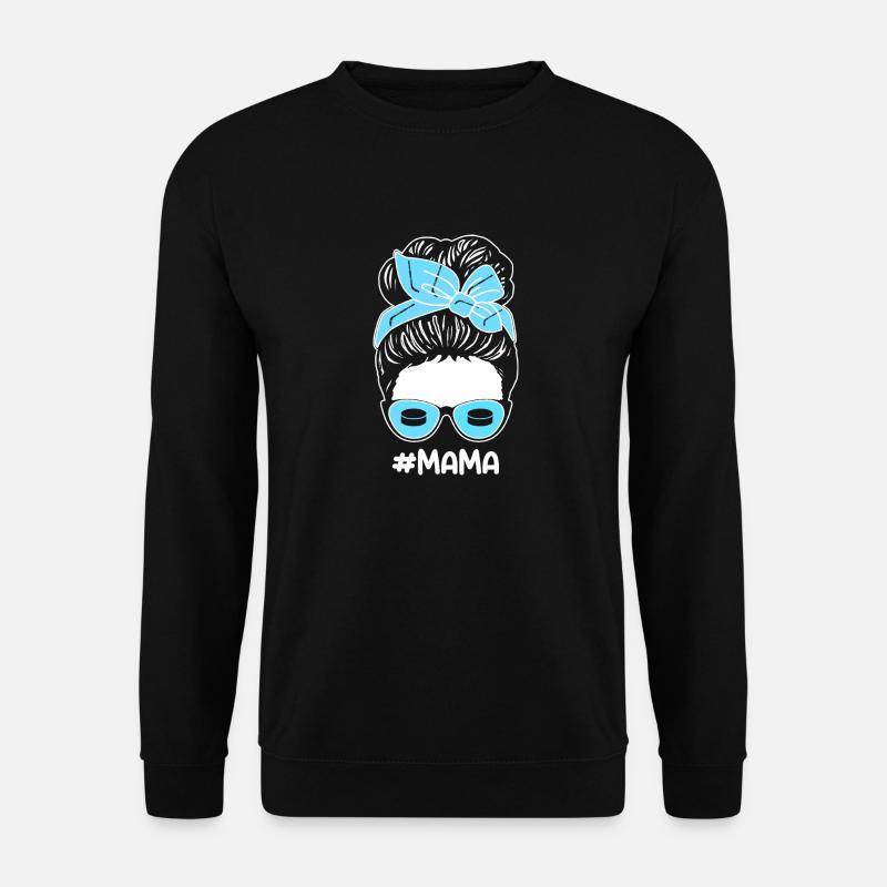 Eishockeyspieler Mama Mutter Eishockey - Unisex Pullover - Schwarz