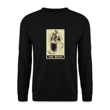 Carte de Tarot Mystique Café – The Brew - Sweat-shirt Unisexe - noir - Devant - Alina (178cm) & Michal (187cm)