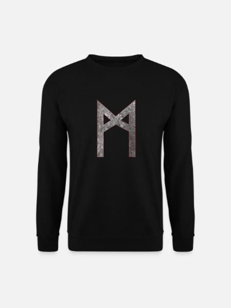 Rune Mannaz M - Unisex Sweatshirt - black