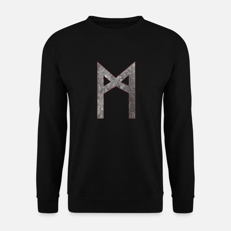 Rune Mannaz M - Unisex Sweatshirt - black