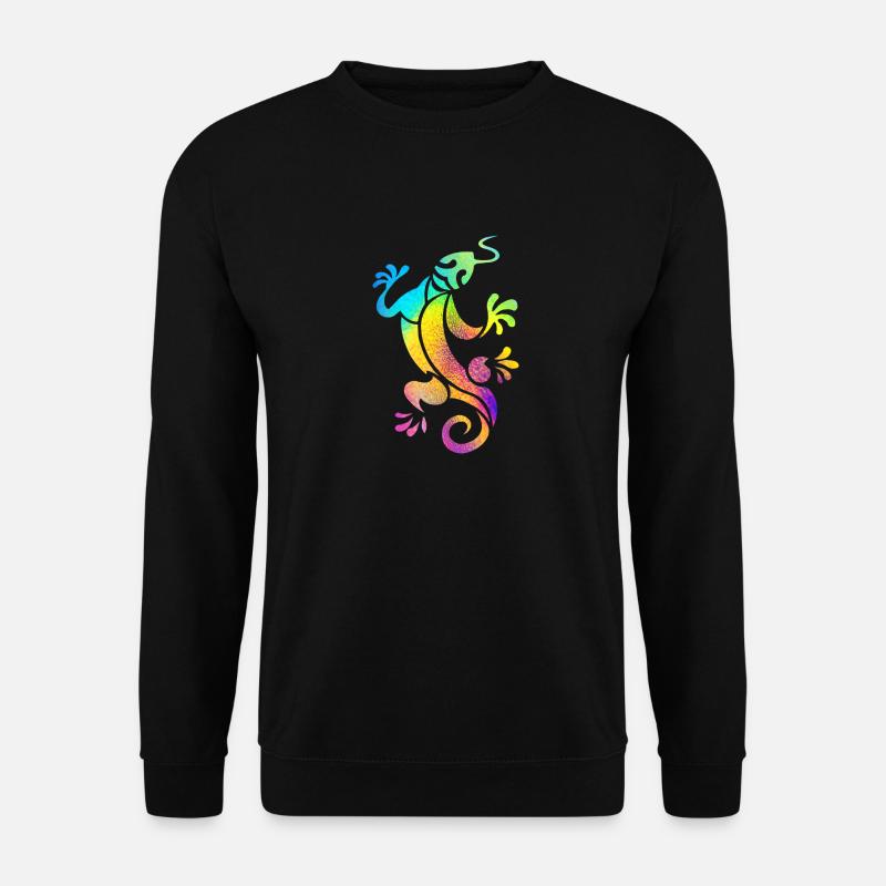 Mehrfarbiger Salamander - Unisex Pullover - Schwarz