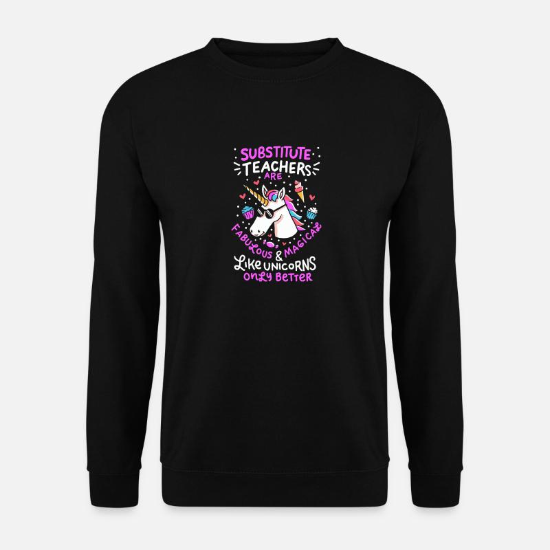 Professeur d’échange Enseignant suppléant École Einhorn - Sweat-shirt Unisexe - noir