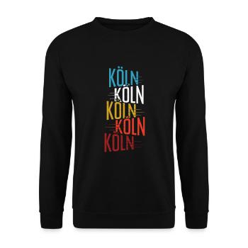 KölnKölnKöln - Unisex Pullover - Schwarz - Vorne - Alina (178cm) & Michal (187cm)