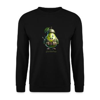 @SoldierPear - Unisex Sweatshirt - black - Front - Alina (178cm) & Michal (187cm)