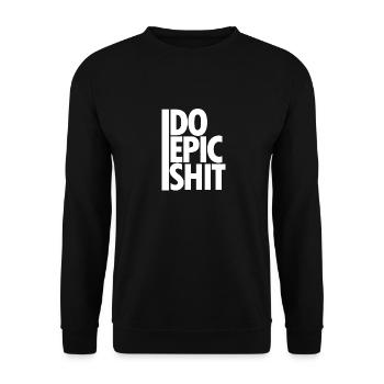 Funny Funny Quote Funny Gift Drôle - Sweat-shirt Unisexe - noir - Devant - Alina (178cm) & Michal (187cm)