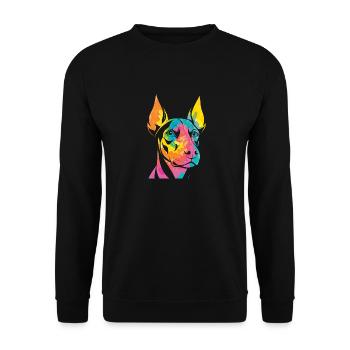 Chien Doberman - Sweat-shirt Unisexe - noir - Devant - Alina (178cm) & Michal (187cm)