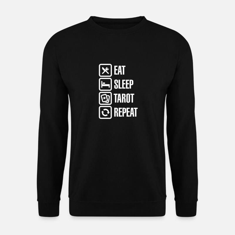 Eat Sleep Tarot Repeat - Unisex Sweatshirt - black