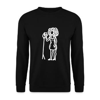Chanteuse chanteuse - Sweat-shirt Unisexe - noir - Devant - Alina (178cm) & Michal (187cm)