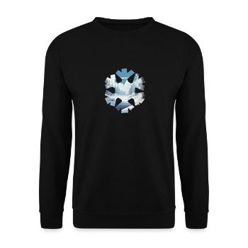 Winter Wonderland Nature View - Unisex Sweatshirt - black - Front - Alina (178cm) & Michal (187cm)