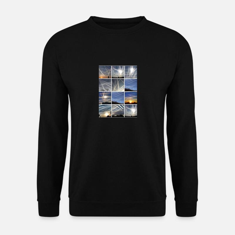 Chemtrails Wolken - Unisex Pullover - Schwarz