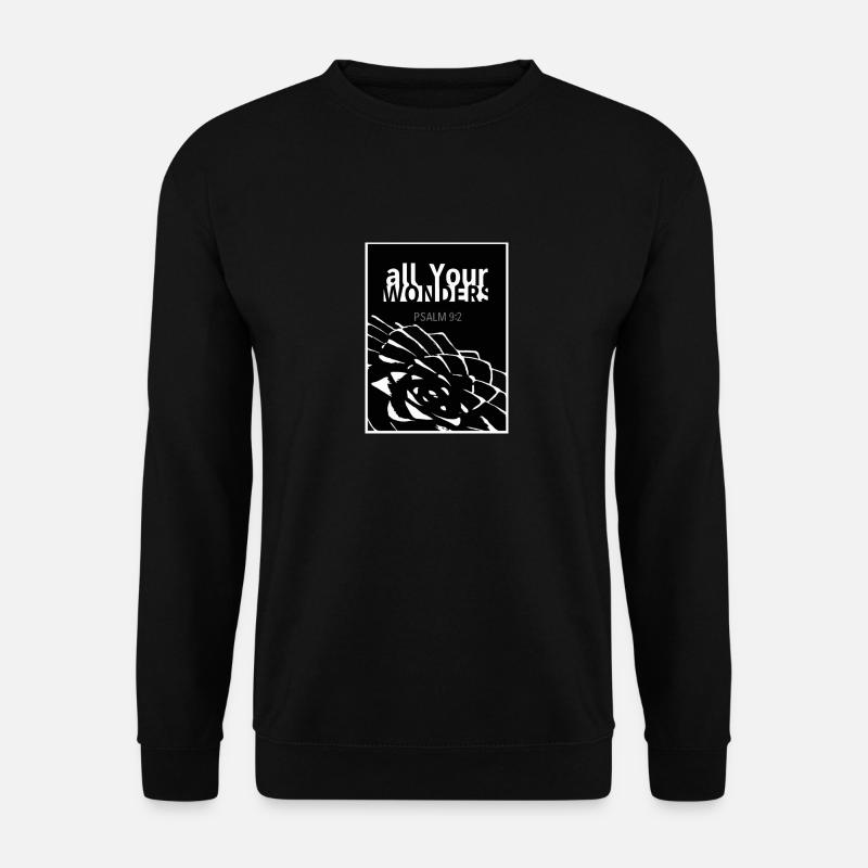 all YOUR wonders Araukarie weiß - Unisex Pullover - Schwarz