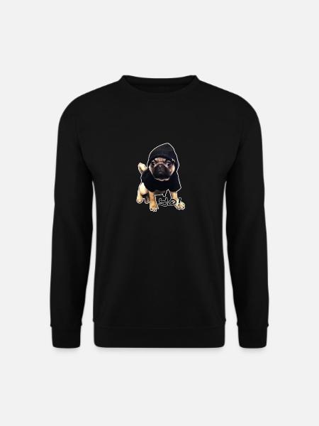 yo_mops_3 - Unisex Pullover - Schwarz