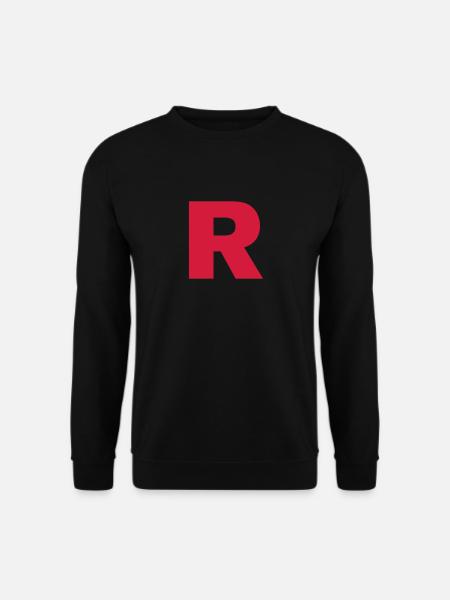 Rocket Revolution, R, Team, Retro, Buchstabe, Rock - Unisex Pullover - Schwarz