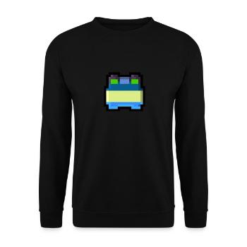 Pixel Smile - Unisex Pullover - Schwarz - Vorne - Alina (178cm) & Michal (187cm)