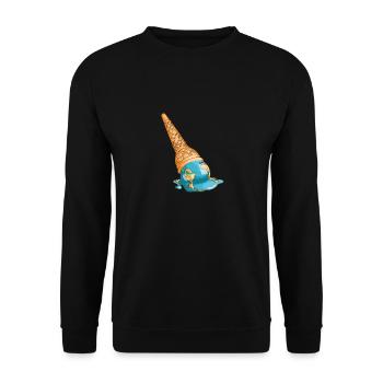Save the planet - Unisex Sweatshirt - black - Front - Alina (178cm) & Michal (187cm)