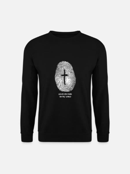 Église foi croix jésus dieu christ cadeau - Sweat-shirt Unisexe - noir