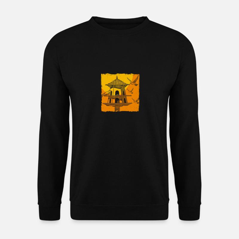Vogelfütterung - Unisex Pullover - Schwarz
