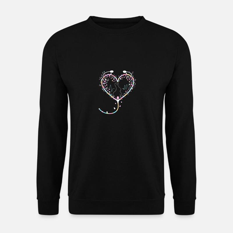 Osterhasen-Krankenschwester - Unisex Pullover - Schwarz