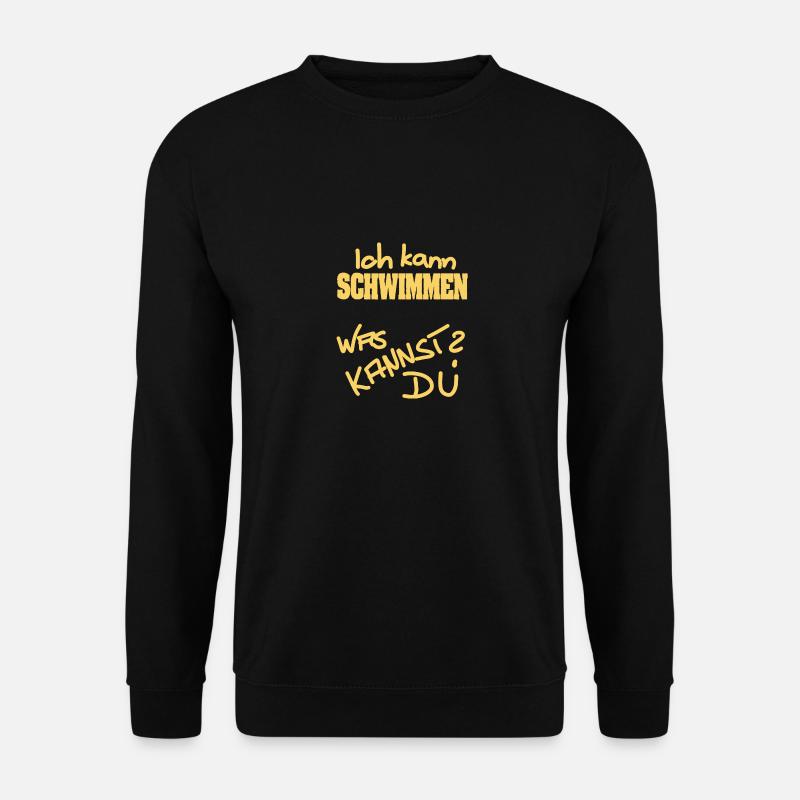 Ich kann schwimmen - Unisex Pullover - Schwarz