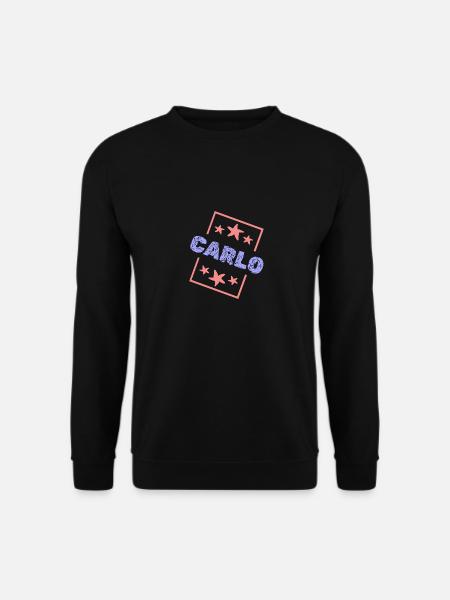 Vorname Carlo - Unisex Pullover - Schwarz