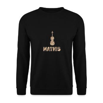 Mathis as viola - Unisex Sweatshirt - black - Front - Alina (178cm) & Michal (187cm)