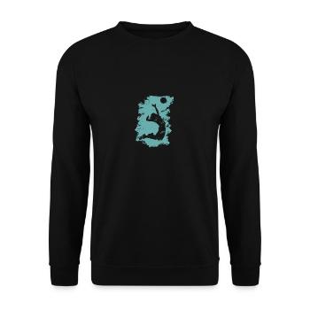 Volleyball Beach Grunge Vintage - Unisex Sweatshirt - black - Front - Alina (178cm) & Michal (187cm)