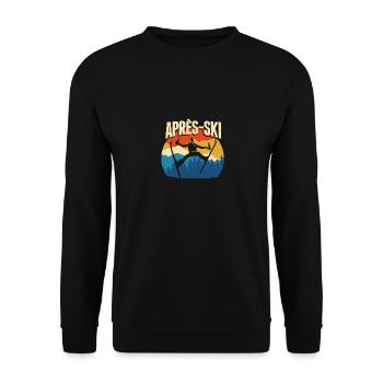 Apres Ski - Winter Sports Skiers Quote Gift - Unisex Sweatshirt - black - Front - Alina (178cm) & Michal (187cm)